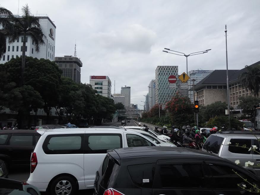 Jalan Medan Merdeka Barat Mulai Ditutup