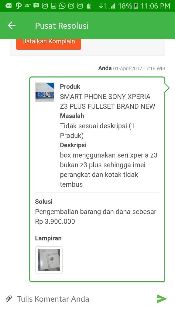 Curhatan Pengalaman Membeli Hp Di Tokopedia