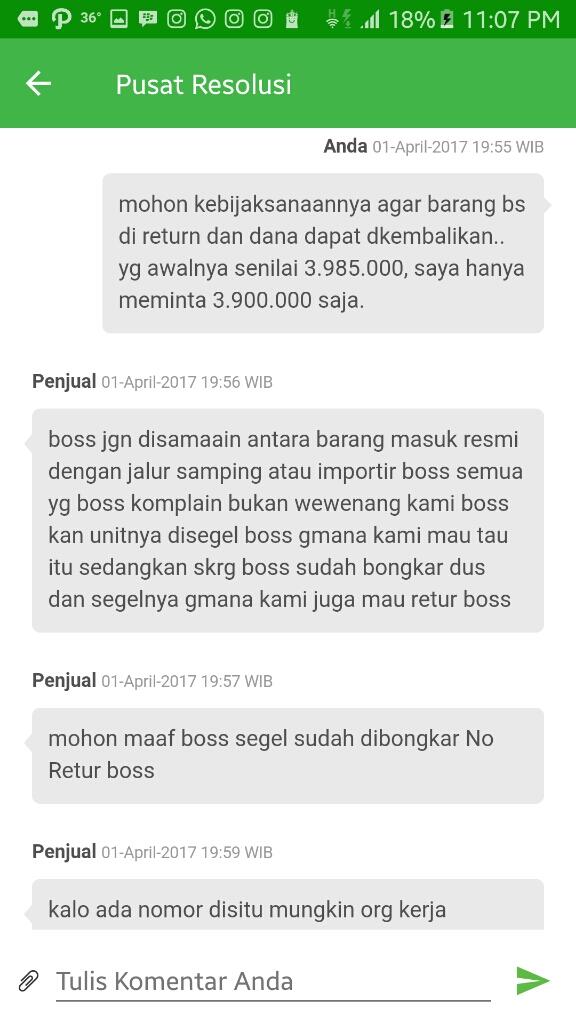 Curhatan Pengalaman Membeli Hp Di Tokopedia