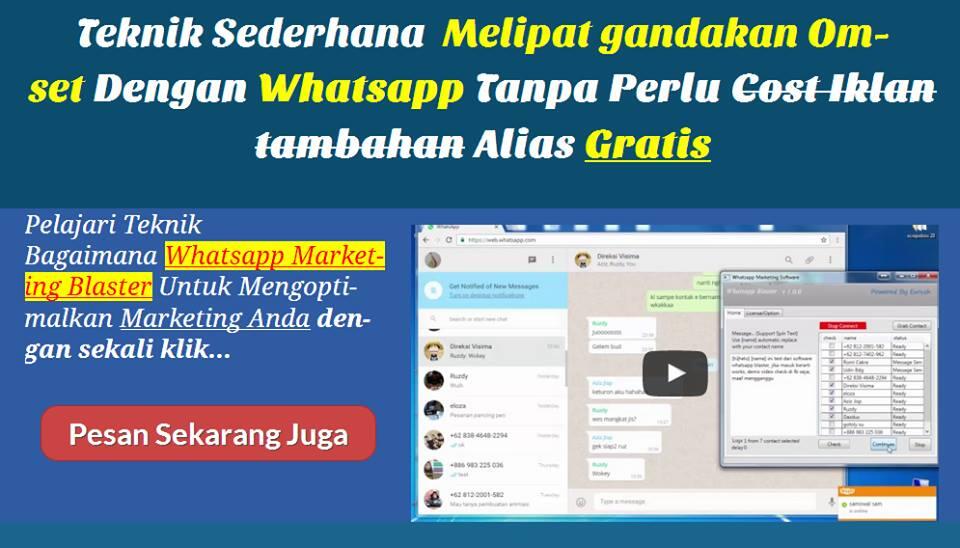 WA Blaster, software pengirim pesan WA secara massal