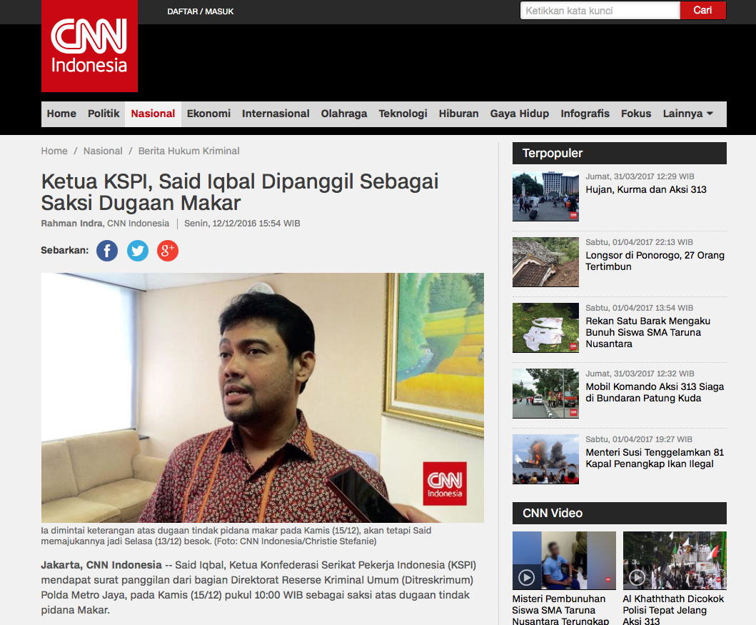 Kecerdasan Said Iqbal &amp; Anak Buahnya Diakui Prabowo