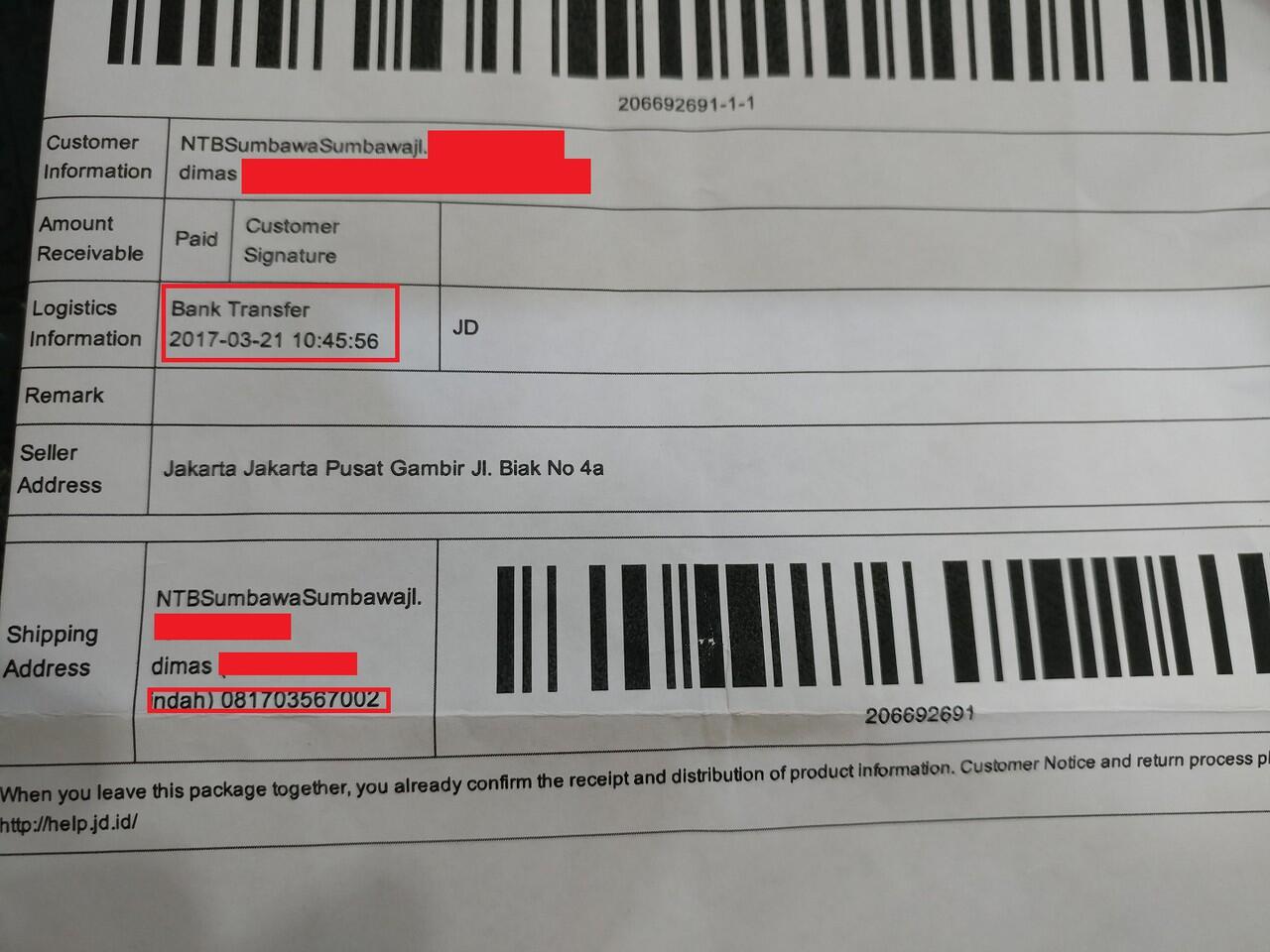 JD.ID? J-Express? Pandu Logistics? Hopeless berbelanja di jd.id