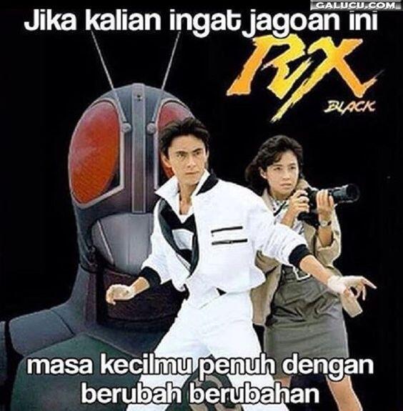 10 Meme lucu Ksatria Baja Hitam ini akan obok-obok memori masa kecilmu