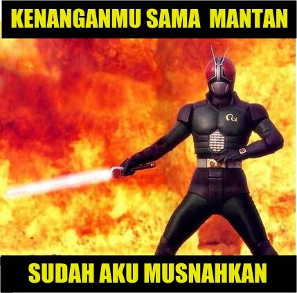 10 Meme lucu Ksatria Baja Hitam ini akan obok-obok memori masa kecilmu