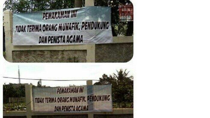 Spanduk Tolak Salatkan Jenazah Mulai Berkurang, Kini Muncul Tolak Kuburkan Jenazah