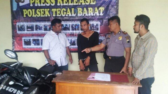 KOCAK, Pria Ini Curi Motor Tinggalkan Motor, Korban Mengejar Pakai Motor Pelaku