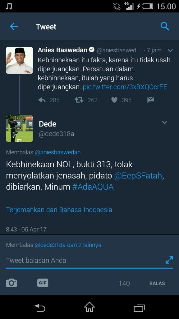 Bicara Tentang Kebinekaan, Anies Panen Hujatan.