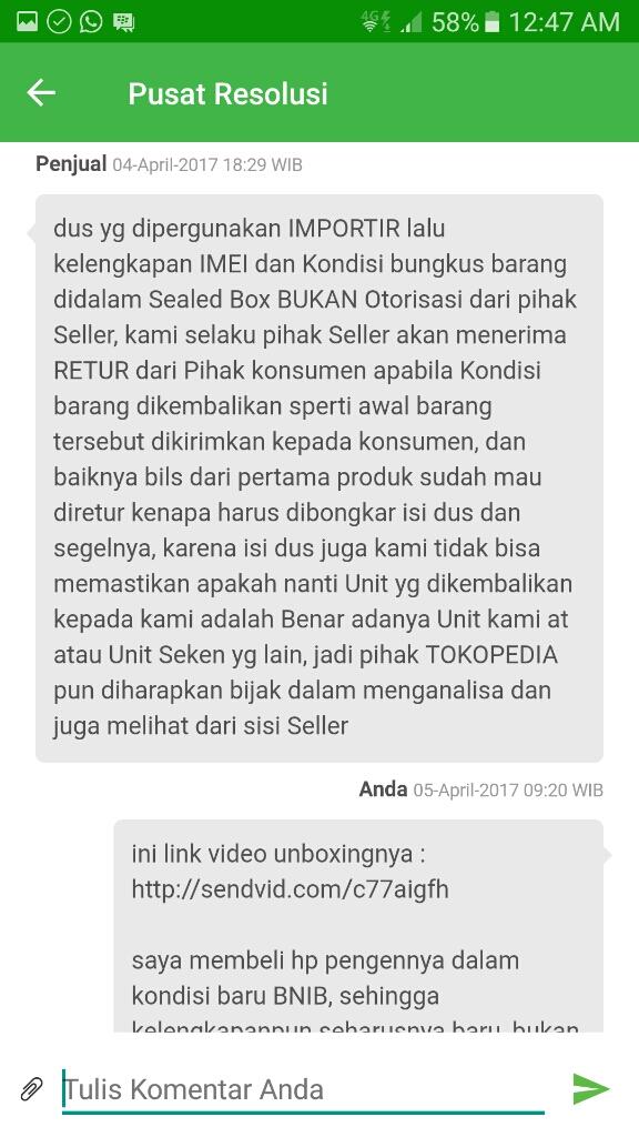 Curhatan Pengalaman Membeli Hp Di Tokopedia