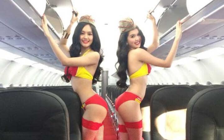 Maskapai VietJet dengan Pramugari Berbikini Siap Jelajahi Langit Indonesia