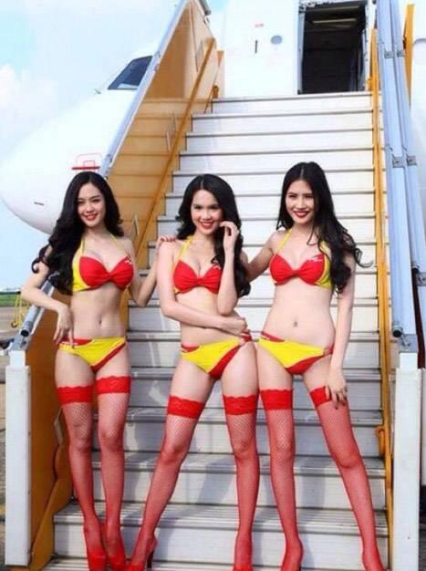 Maskapai VietJet dengan Pramugari Berbikini Siap Jelajahi Langit Indonesia