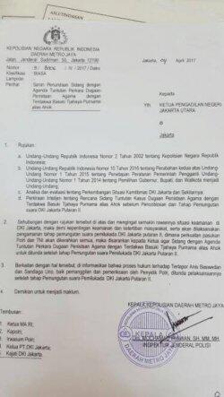 Pertimbangkan Kerawanan, Polda Metro Jaya Ajukan Surat Penundaan Sidang Ahok
