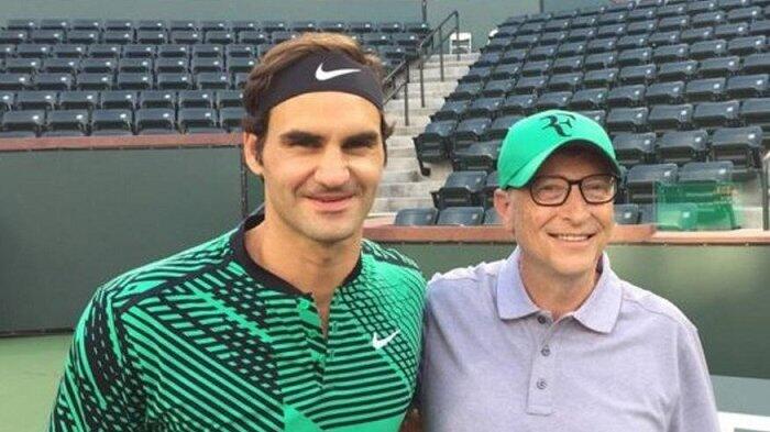 Roger Federer akan Berpasangan dengan Bill Gates
