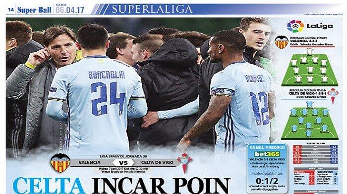 Celta Vigo Incar Poin Penuh di Laga Kontra Valencia