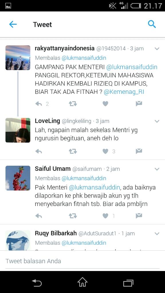 Mentri Agama Di Fitnah Laskar Pembela Islam. Begini Respon Netizen..