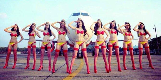 Maskapai VietJet dengan Pramugari Berbikini Siap Jelajahi Langit Indonesia