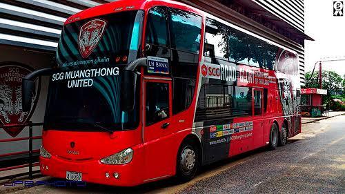 Bus club. Автобус клуба Аталанта