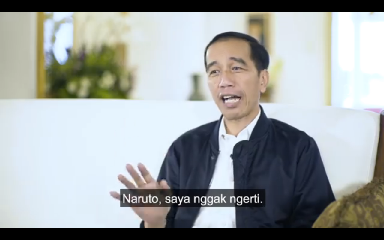 Jokowi: &quot;Naruto, saya ga ngerti&quot;