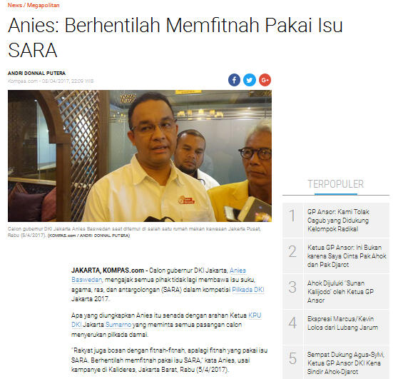 Spanduk Al-Maidah 51 Terpasang di Tempat Kampanye Anies