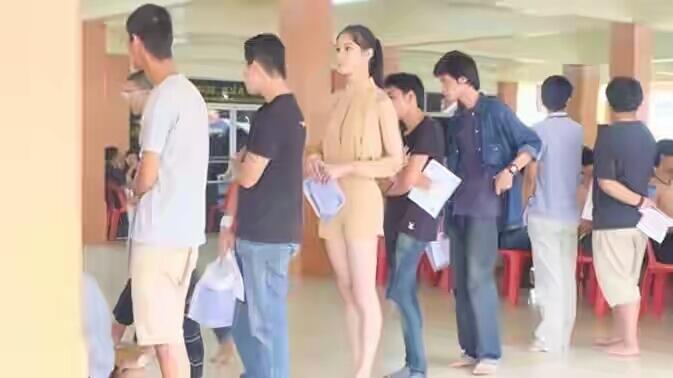 Woww.Lady Boy Thailand Ikut Wajib Militer.