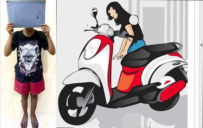 Cewe ABG Embat Motor Teman Sendiri, Ini Akibatnya