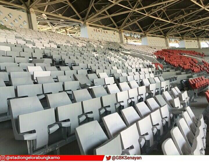 Ini nih Penampakan Stadion Gelora Bung Karno yang lagi Direnovasi.