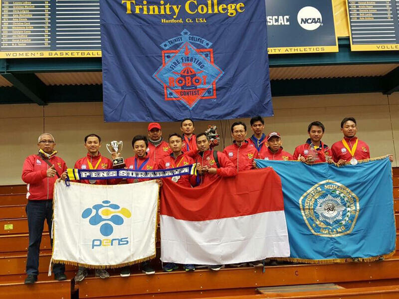 TIm Indonesia raih juara robot pemadam api dunia