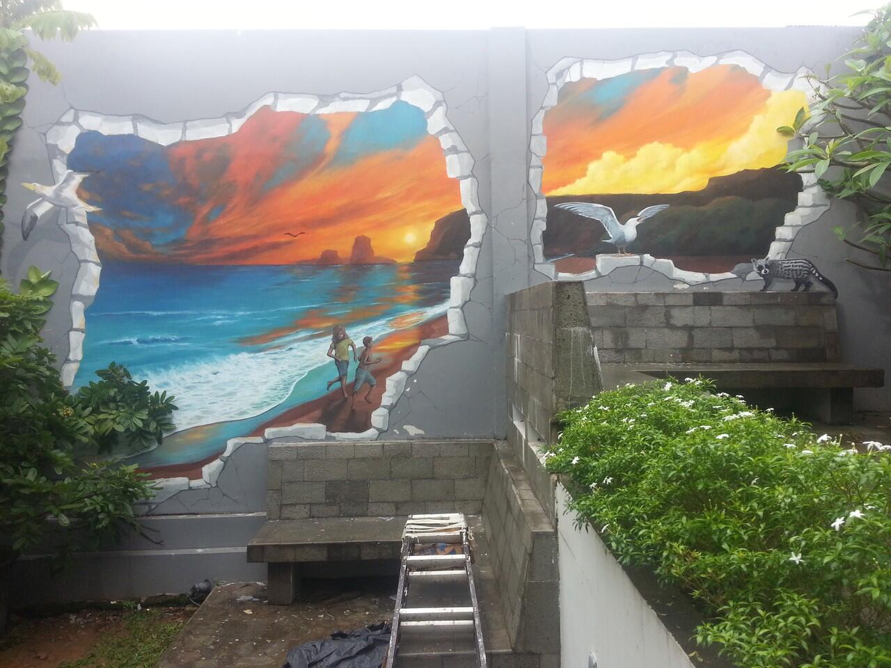 Mural, portrait painting, landscape ainting, perspective drawing, storyboard