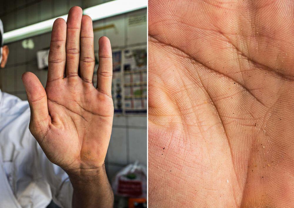 13 telapak tangan pekerja ini bukti kerasnya membanting tulang