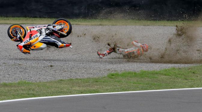 Marc Marquez Sebut Crash saat Balapan MotoGP Argentina Aneh