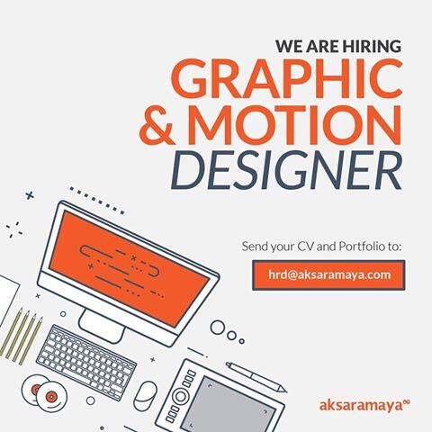 &#91;Jakarta Selatan&#93; Lowongan Graphic and Motion Designer