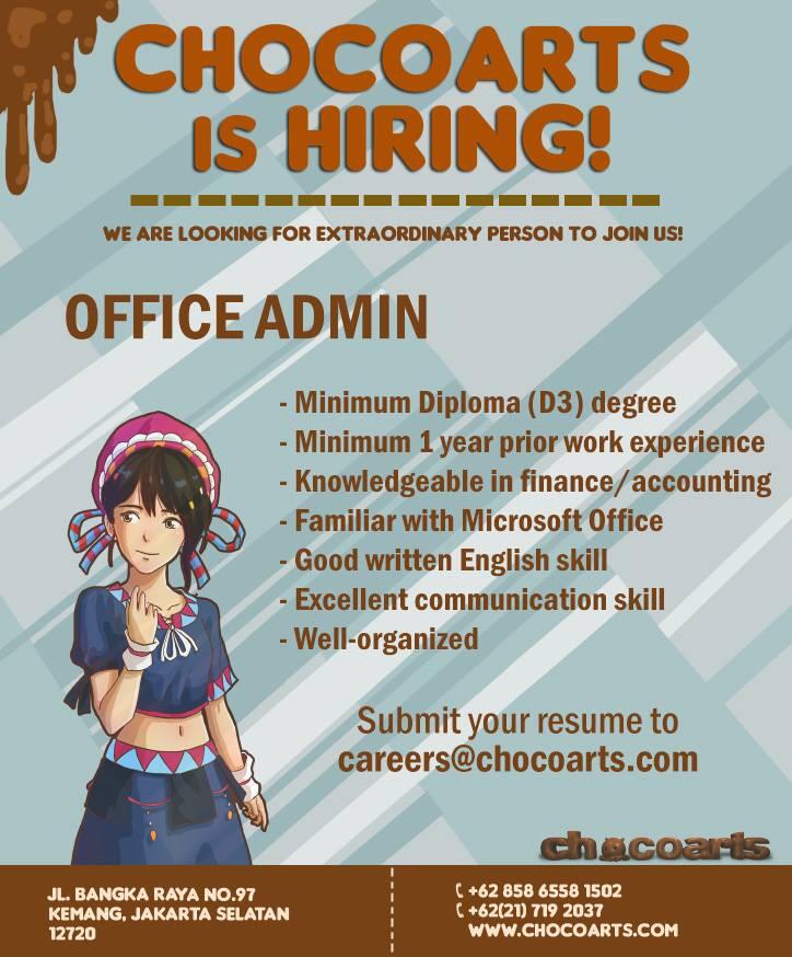 Chocoarts hiring!