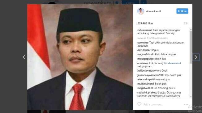 Bikin Syok, Ridwan Kamil Akan Tunjuk Sule Jadi Cawagubnya?