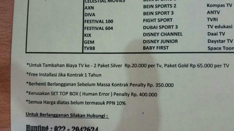 &#91;DISKUSI&#93; All About Megavision Internet &amp; TV Cable