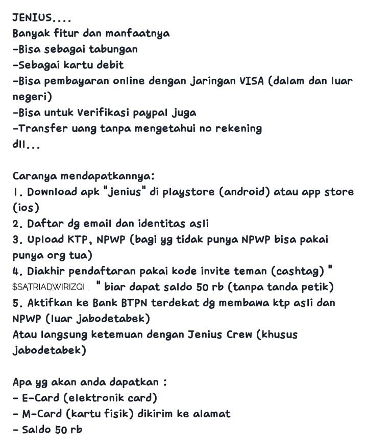Free saldo debit card 50rb dan bisa buat verifikasi paypal