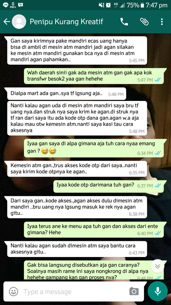 &#91;HATI-HATI&#93; Penipu kurang kreaitf gan mengatasnamakan sebuah bank &#91;+PIC&#93;