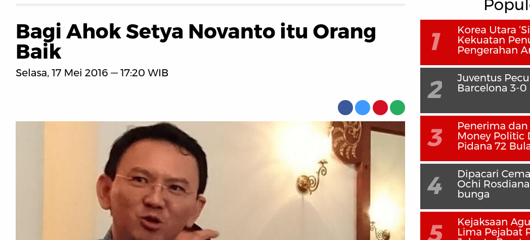 Tiba-tiba Setnov Tulis Keterangan Panjang Lebar Terkait Novel Baswedan