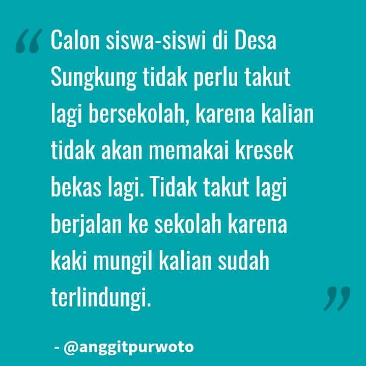 Terima Kasih Jokowi - Kado Tas Sekolah Jokowi untuk Anak di Perbatasan Akhirnya Sampa