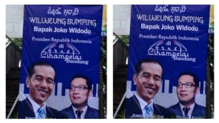Baliho Penyambutan Presiden Jokowi di Bandung Dikomplain Warga