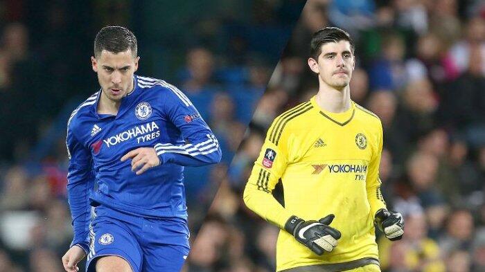 Real Madrid Bakal Gaet Eden Hazard dan Thibaut Courtois