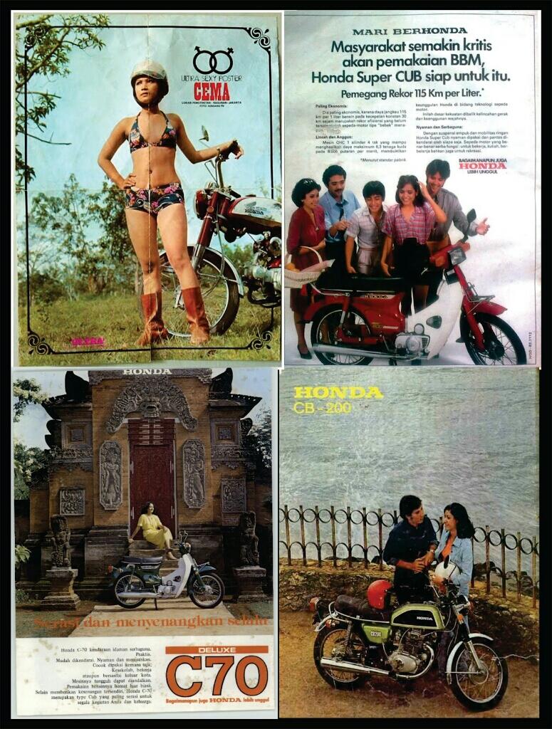 Romantisme Iklan-iklan Sepeda Motor Jaman Dulu