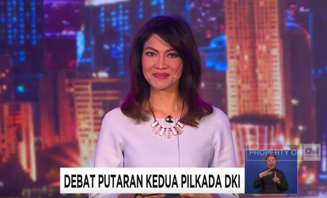 Ira Koesno Bikin Betah Mantengin Debat Cagub-Cawagub DKI Jakarta 2017?