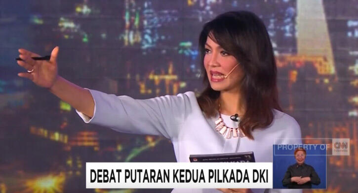 Ira Koesno Bikin Betah Mantengin Debat Cagub-Cawagub DKI Jakarta 2017?
