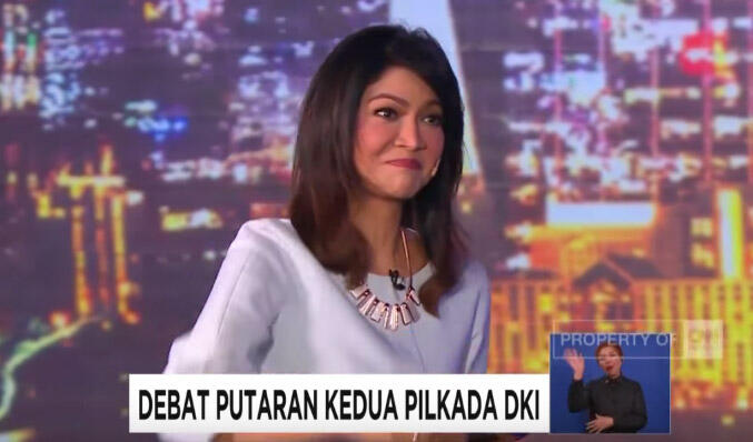 Ira Koesno Bikin Betah Mantengin Debat Cagub-Cawagub DKI Jakarta 2017?