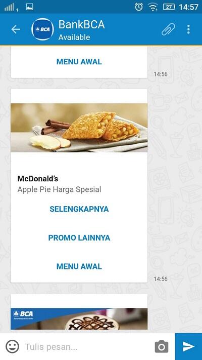 Dapatkan Promo Menarik dari BCA di VIRA KASKUS Chat