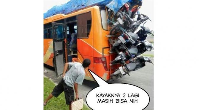 Tak pedulikan difabel, kelakuan pemotor ini bikin ngelus dada