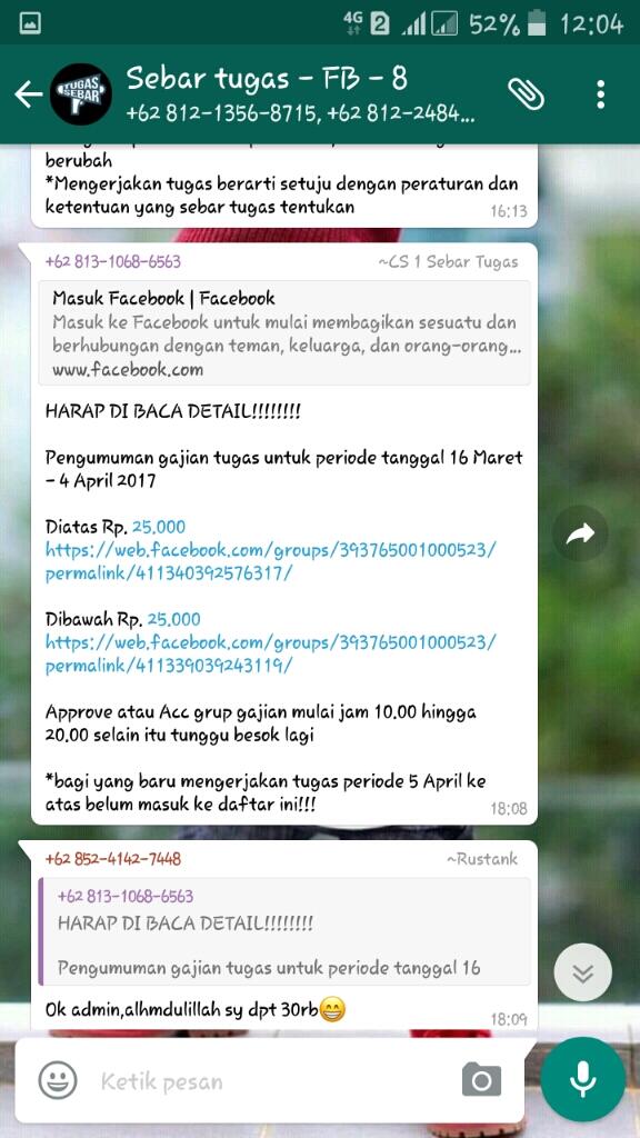 &#91;Kerja Sampingan&#93; Share &amp; Komen Dibayar