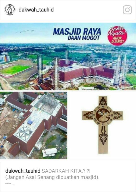 Inilah Penampakan Masjid Yang dianggap Mirip Salib