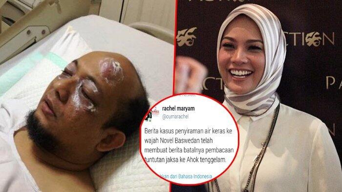 Gara-gara Kicauannya Soal Penyiraman Novel Baswedan, Rachel Maryam Diserang Netizen