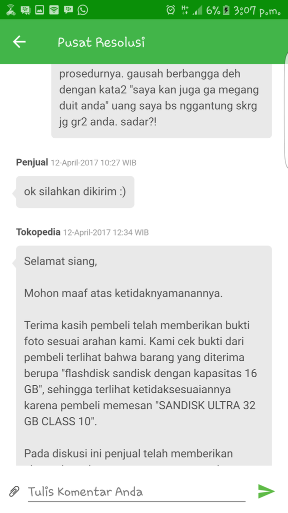 BOIKOT SELLER ARIFFERI SHOP DAN DKECEWAKAN TOKOPEDIA