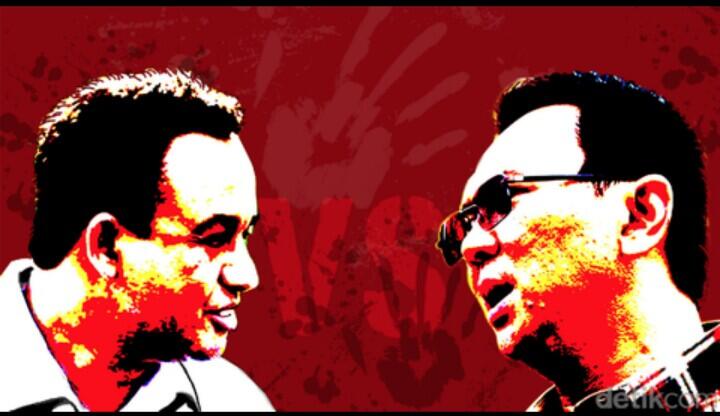 MENOHOK; Survei Median, Elektabilitas Ahok-Djarot 49,0%, Anies-Sandi 47,1%